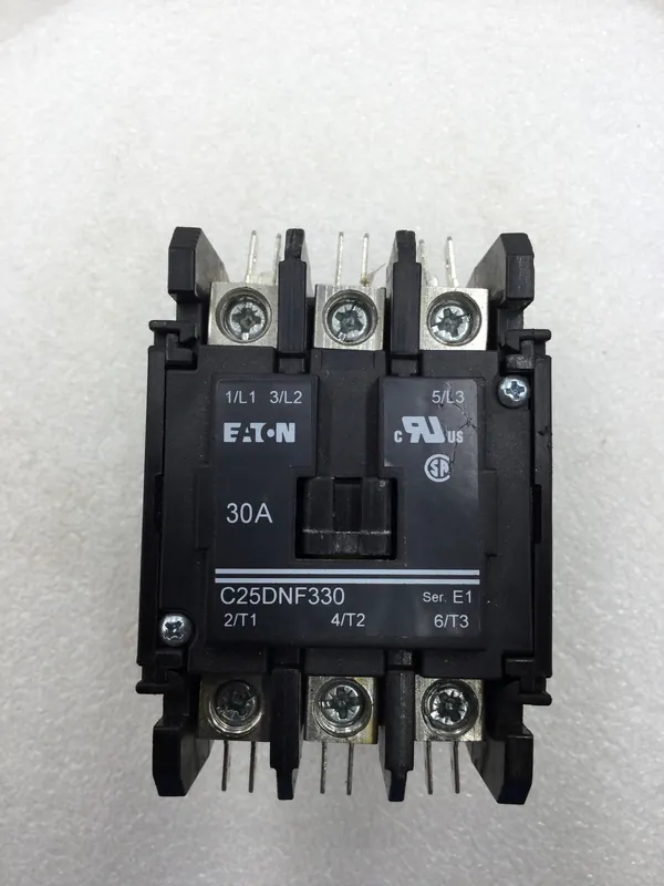 Eaton C25DNF330 Definite Purpose Contactor 30 Amp 3 Pole 115-575V w/120 VAC Coil Best Choice