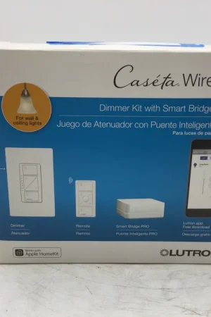 Mega Sale Lutron Caseta L-BDGPRO2 Smart Dimmer Kit with Smart Bridge (Incomplete Kit - Missing Contents)
