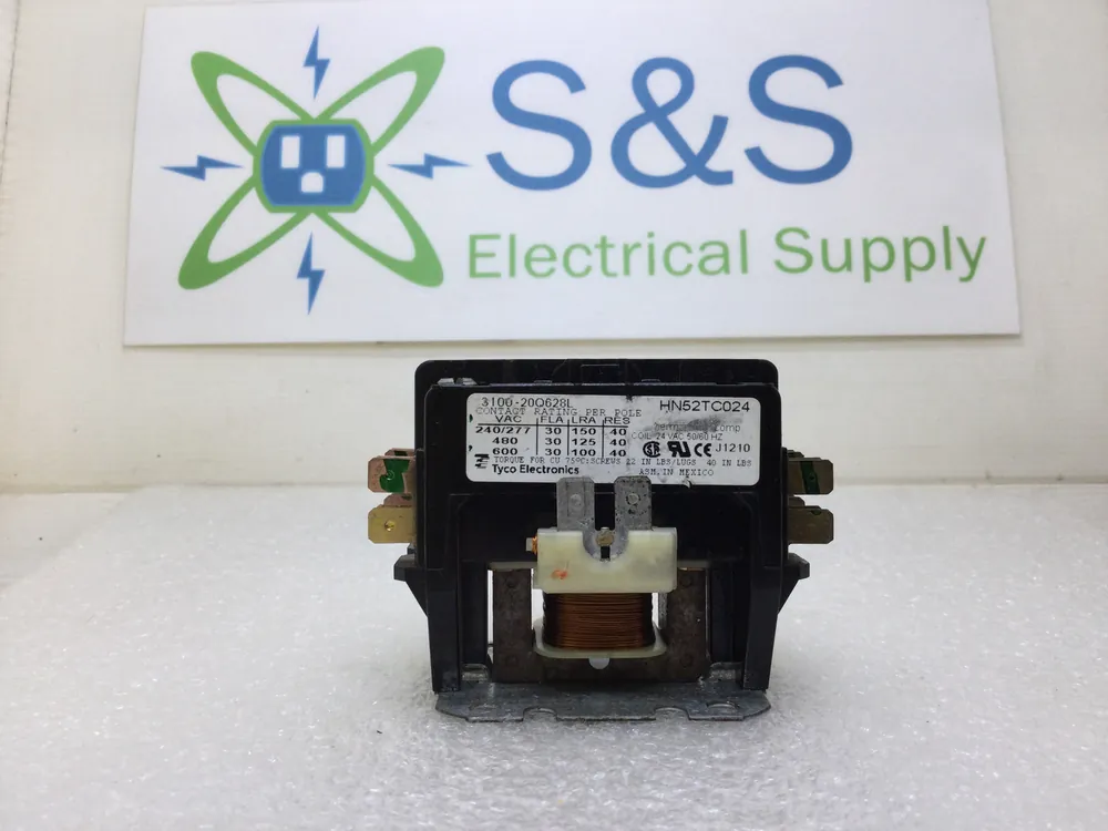 No Minimum Order Products Unlimited 3100-20Q628L 30 Amp 2 Pole 240-600 VAC HVAC Contactor with 24 VAC Coil