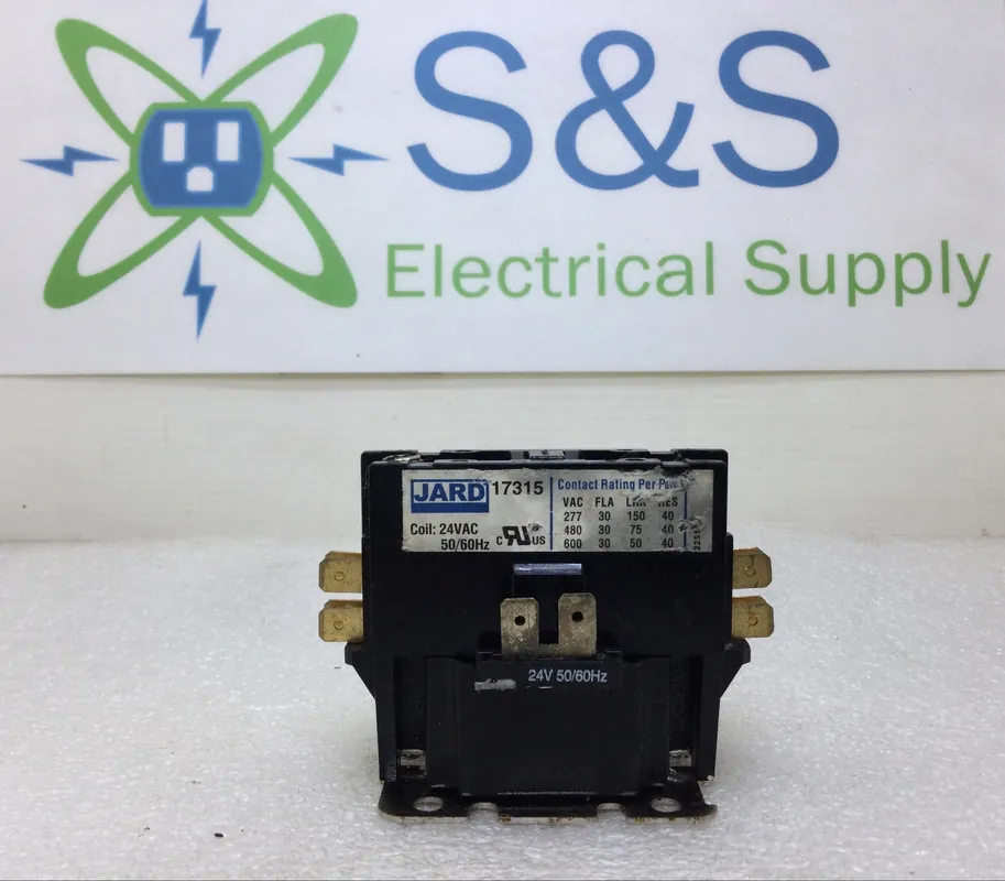 Direct From Factory Jard/Mars 17315 30 Amp 1-1/2 Pole 600V Definite Purpose Contactor Coil