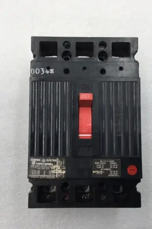 Free Delivery General Electric THED136080 80 Amp 3 Pole 600V Type THED Circuit Breaker