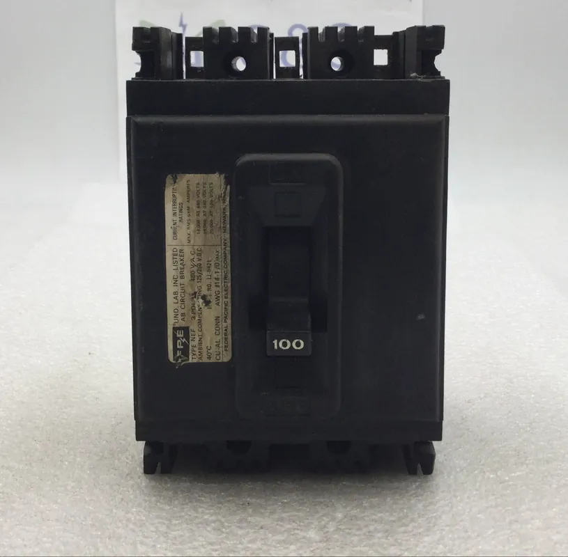Federal Pacific NEF433100 100 Amp 3 Pole 480V Circuit Breaker - Cosmetic Flaw Best Price