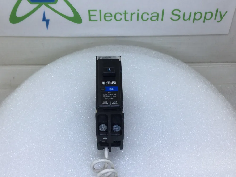 Eaton BRN115DF 15 Amp Single Pole 120V Combination Circuit Breaker - Flawed Same Day Shipping