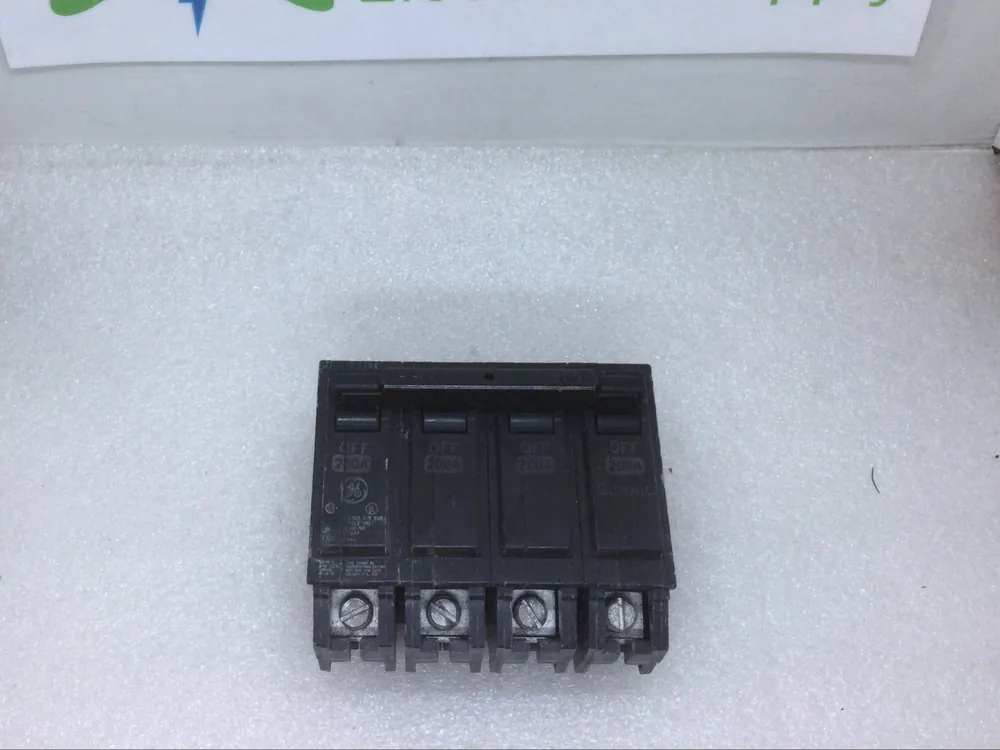 Wholesale GE THQMV200WL 200 Amp 4 Pole 22KA 120/240V Main Circuit Breaker - Cosmetic Flaw
