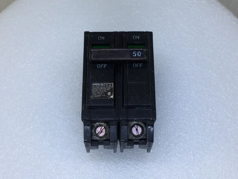 General Electric THQL2150 50 Amp 2 Pole 120/240V Circuit Breaker - Old Style Special Discount
