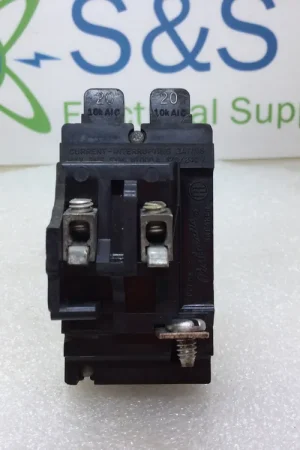 Pushmatic P2020 20 Amp 2 Pole 120/240V Duplex Circuit Breaker - Cosmetic Flaw No Minimum Order