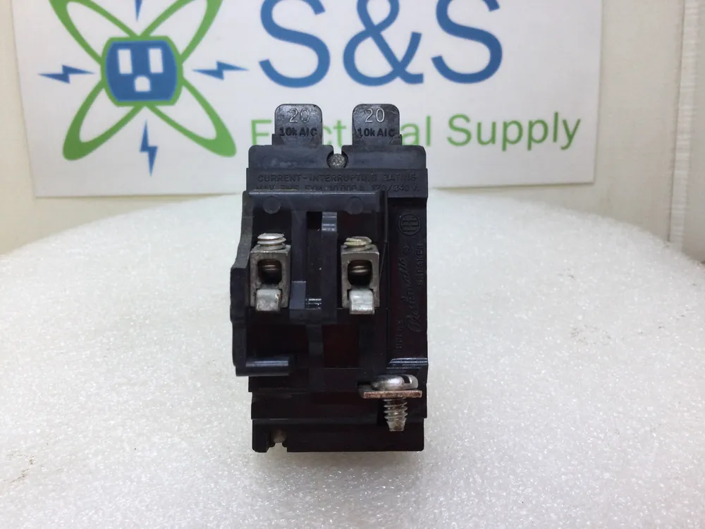 Pushmatic P2020 20 Amp 2 Pole 120/240V Duplex Circuit Breaker - Cosmetic Flaw No Minimum Order