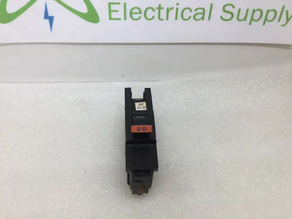 Exclusive FPE NA120 20 Amp 1 Pole 120/240V Stab-Lok Circuit Breaker - Cosmetic Flaw