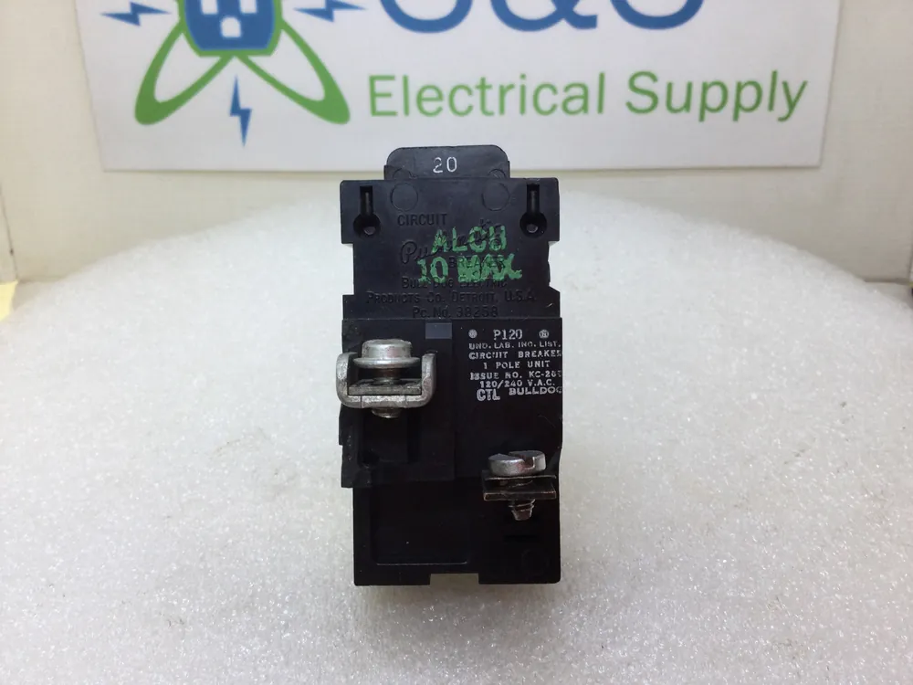 Bulk Order Pushmatic P120 20 Amp 1 Pole 120/240V Circuit Breaker - Cosmetic Flaw