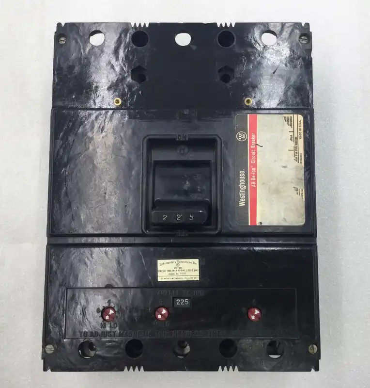 Editor’s Pick Westinghouse LA3225 225 Amp 3 Pole 600V 6 Lug Circuit Breaker