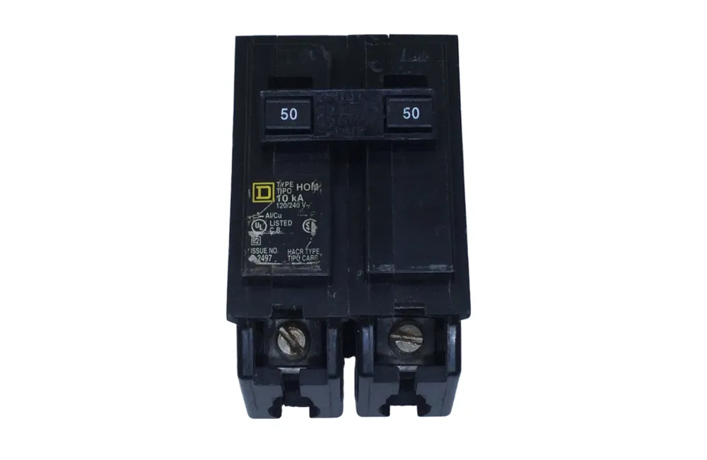 Square D HOM250 50 Amp 2 Pole 120/240V Breaker - Cosmetic Flaw Free Returns