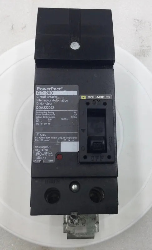 Premium Square D QDA222002 200 Amp 2 Pole 240V PowerPact Circuit Breaker
