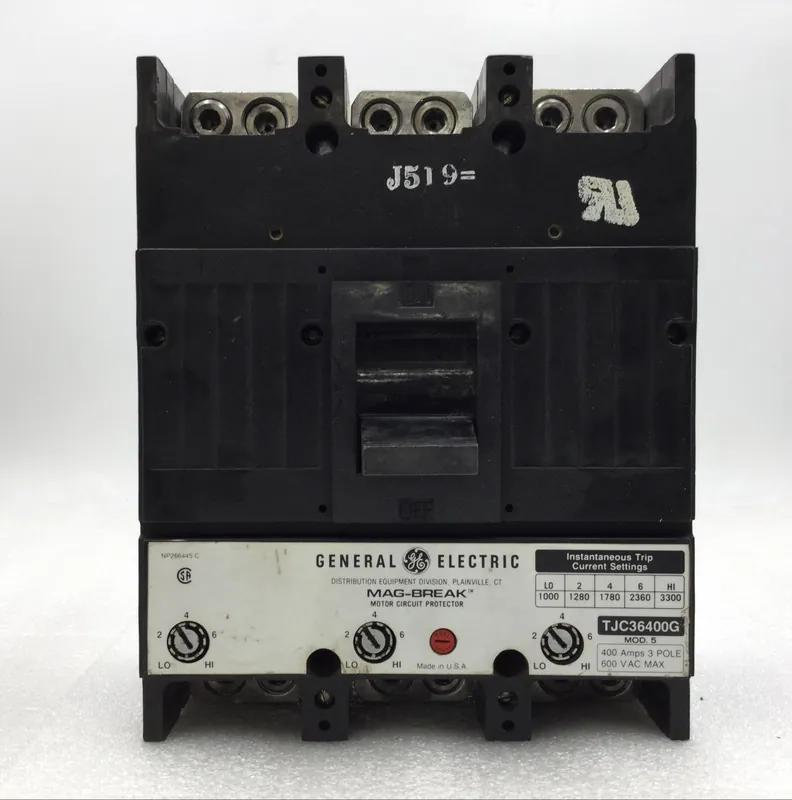 GE/General Electric TJC36400G 400 Amp 3 Pole 600V Mag-Break Circuit Protector Price Drop