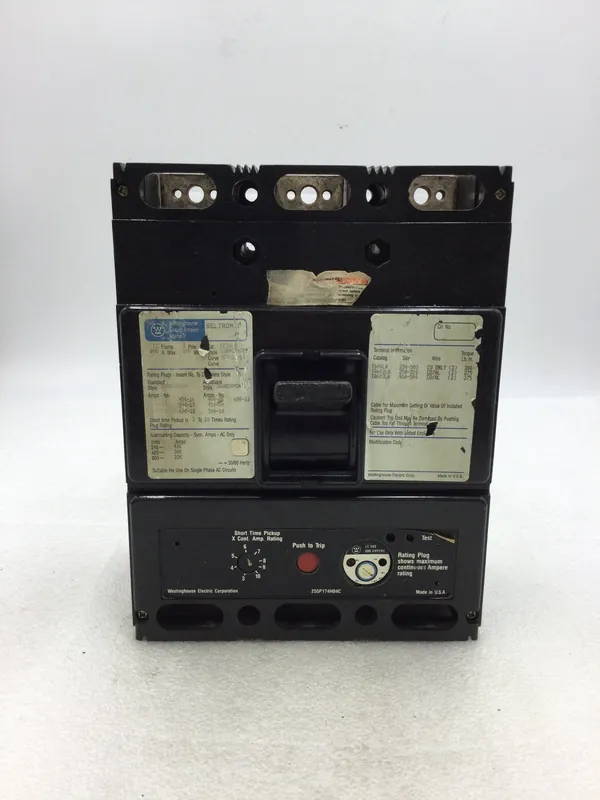 Luxury Westinghouse LC3600 600 Amp 3 Pole 600 VAC Circuit Breaker