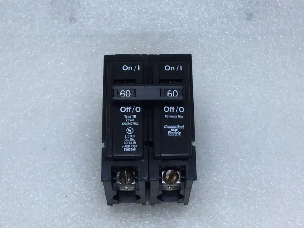 Connecticut Electric UBI-TB260 60 Amp 2 Pole 120/240V Type TB Circuit Breaker Latest