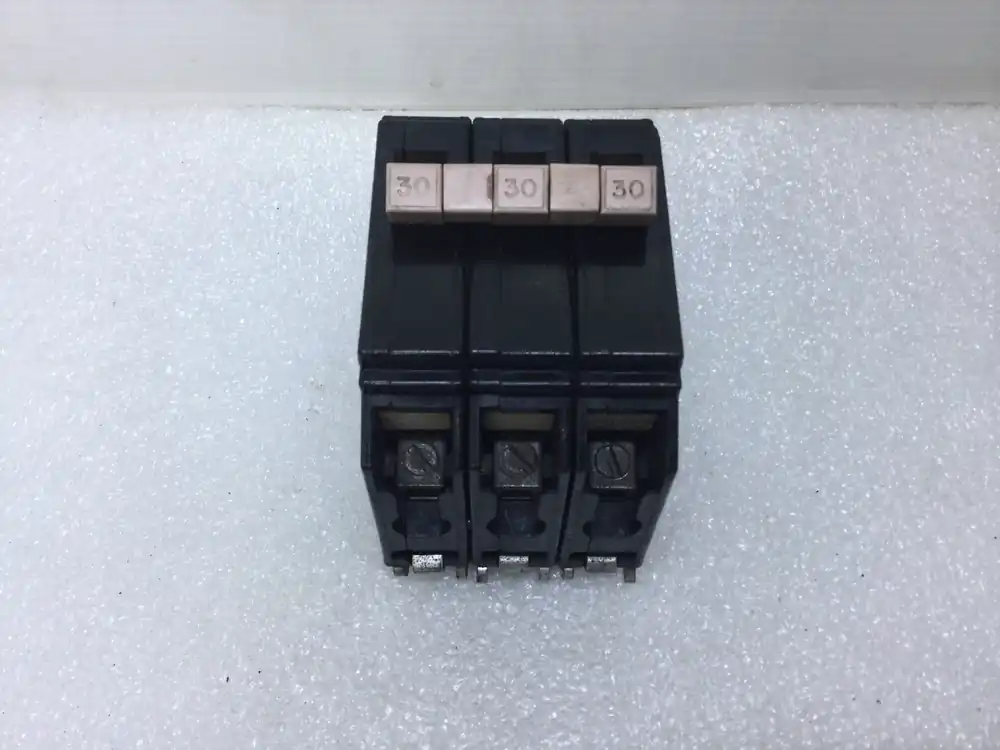 Latest Cutler Hammer CH330 30 Amp 3 Pole 240V Circuit Breaker - 1/2 Notch