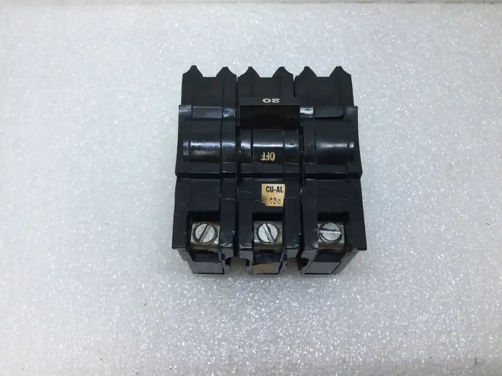 One Day Deal FPE Federal Pacific NB320 20 Amp 3 Pole 240V Bolt In Circuit Breaker