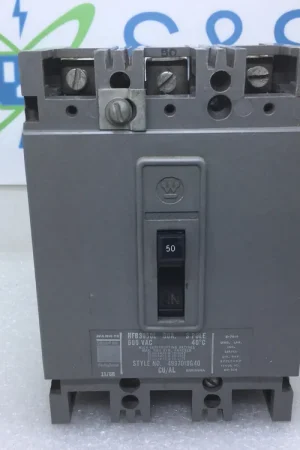 Westinghouse HFB3050L 50 Amp 3 Pole 600V Type HFB Circuit Breaker Best Price