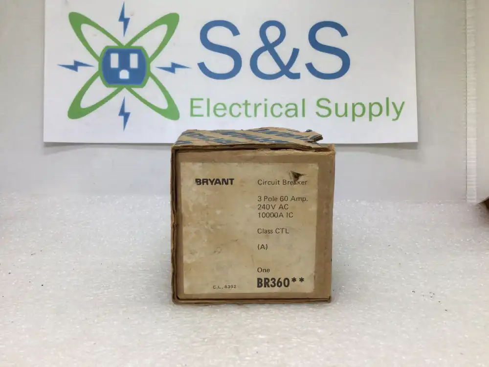 Viral Bryant BR360 60 Amp 3 Pole 240V Plug-In Circuit Breaker