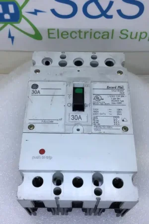 Direct From Factory GE General Electric FBN36TE030RV 30 Amp 3 Pole 480V Circuit Breaker