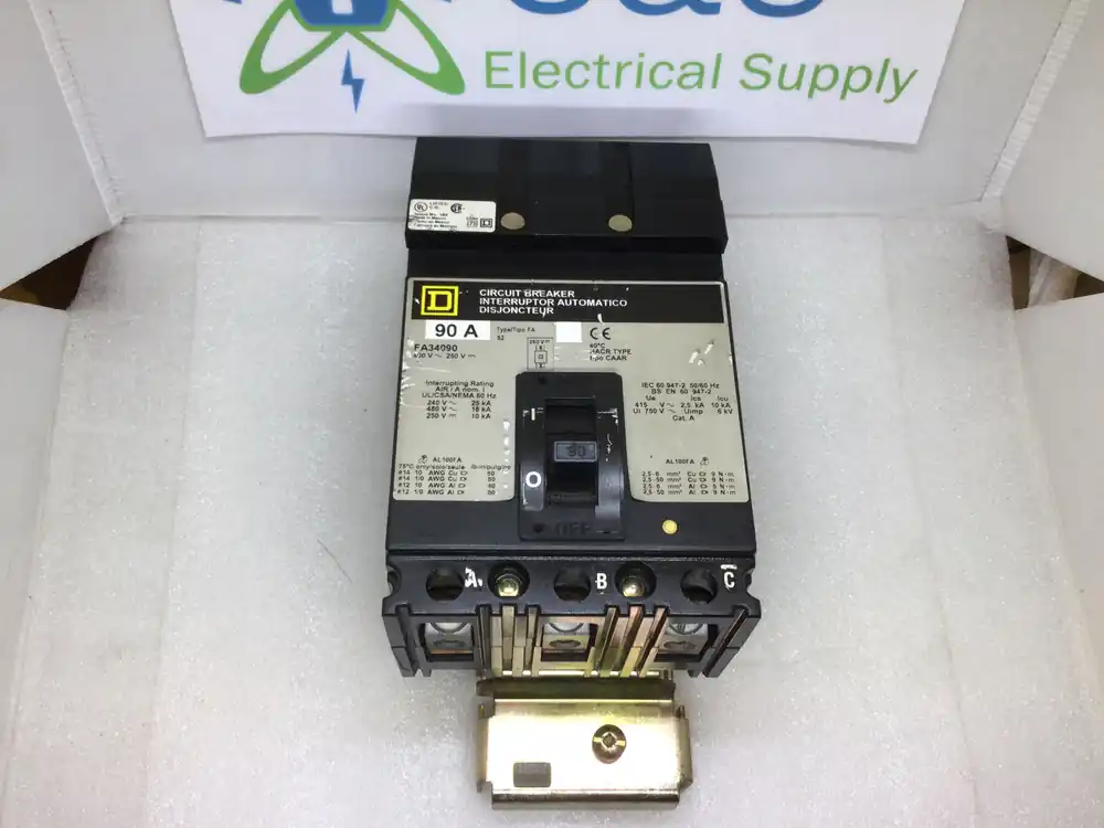Buy Online Square D FA34090 90 Amp 3 Pole 480V I-Line Circuit Breaker FA-34090