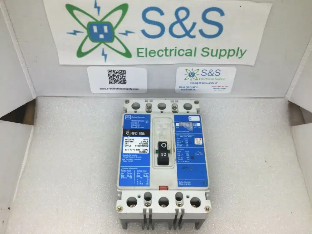 Eaton Cutler Hammer HFD3060 3 Pole 60 Amp Type HFD 65k Circuit Breaker Free Delivery