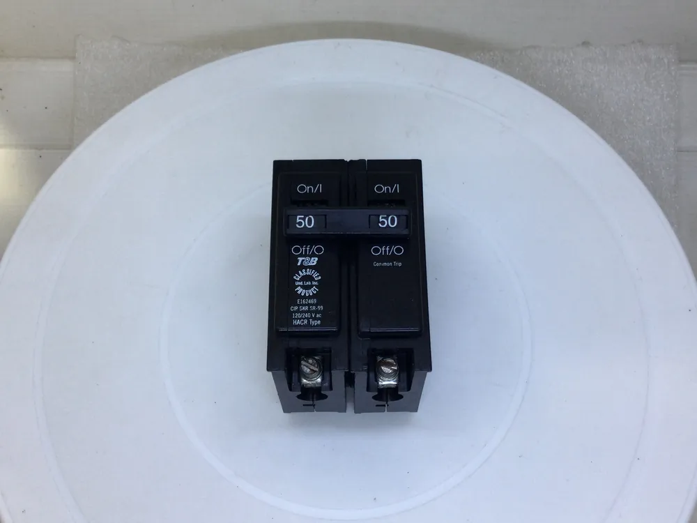 Thomas & Betts TB250C 50 Amp 2 Pole 120/240V 10ka Circuit Breaker Final Sale