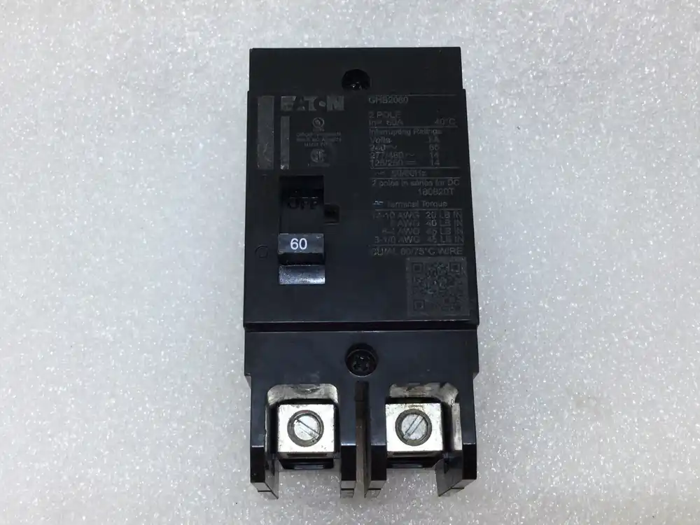 Warranty Included Eaton/Cutler Hammer GHB2060 60 Amp 2 Pole 277/480V Bolt On Circuit Breaker