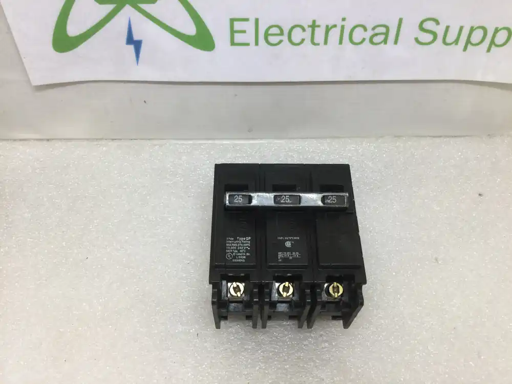 Siemens Q325 25 Amp 3 Pole 240v Type QP Circuit Breaker Free Shipping