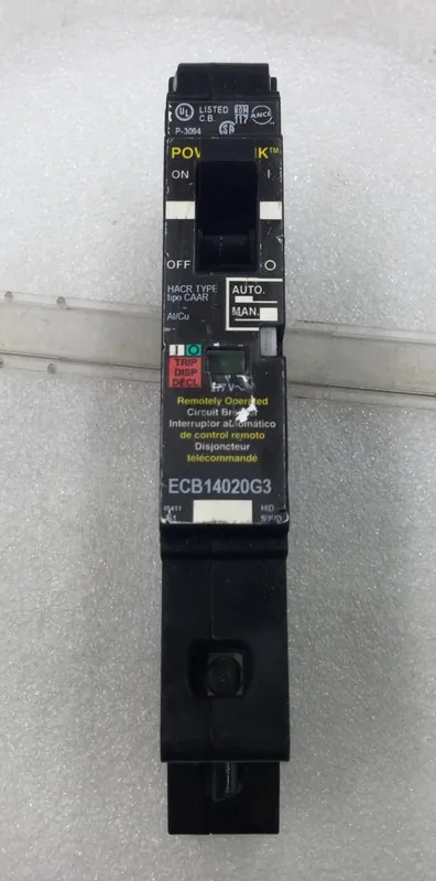 Warranty Included Square D ECB14020G3 20 Amp 1-Pole 120/277V Circuit Breaker