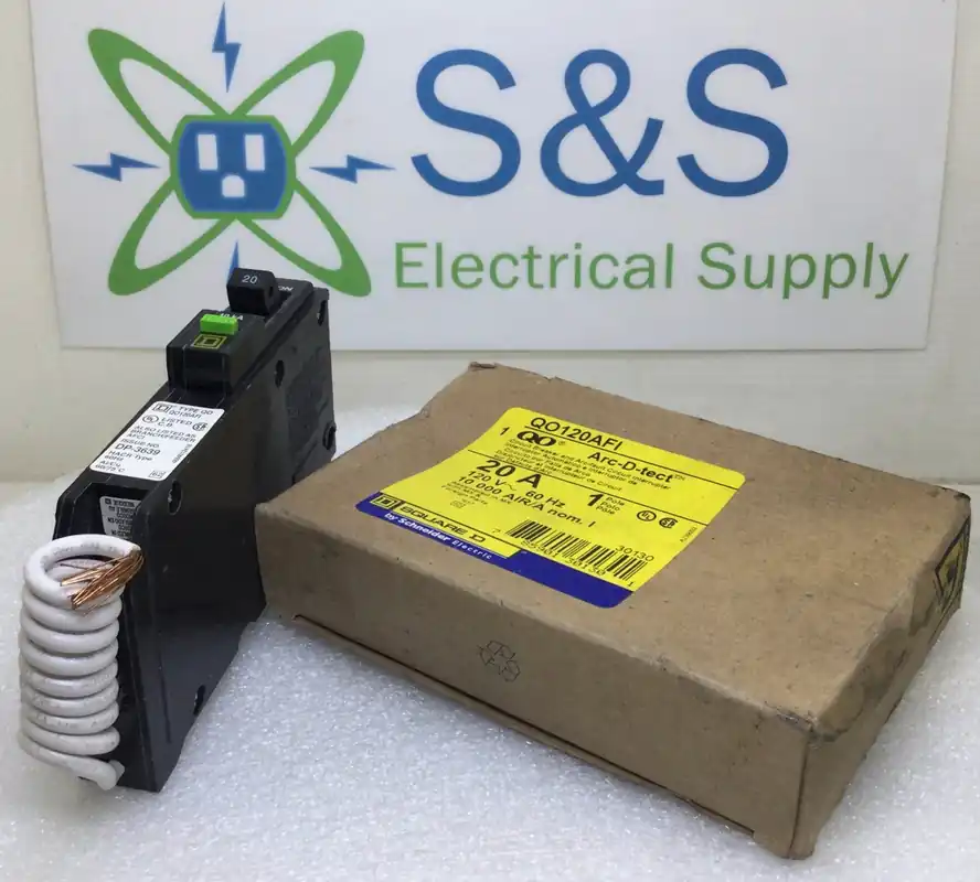 Square D QO120AFI 20 Amp 1 Pole 120V AFCI Circuit Breaker Price Cut