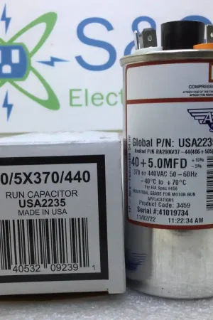 Buy Today Amrad USA2235 40+5.0MFD +10%/-5% 370/440V 50/60Hz Capacitor w/CPT
