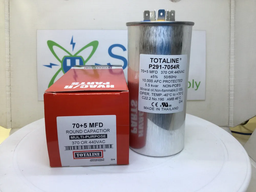 Latest Totaline P291-7054R 70+5.0MFD +/-5% 370/440V 50/60Hz 70c/-40c Capacitor