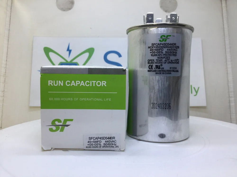 Same Day Shipping Trane/SF SFCAP45D5440R 45+5MFD +/-5% 440VAC 50/60Hz 70c/-40c
