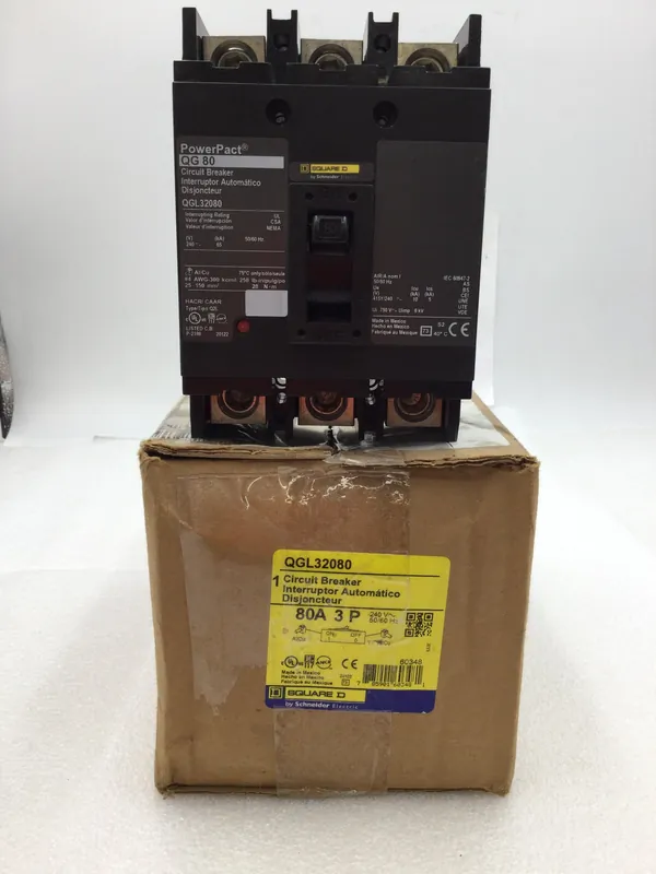 Shop Now Square D QGL32080 80 Amp 3 Pole Type Q2L Circuit Breaker