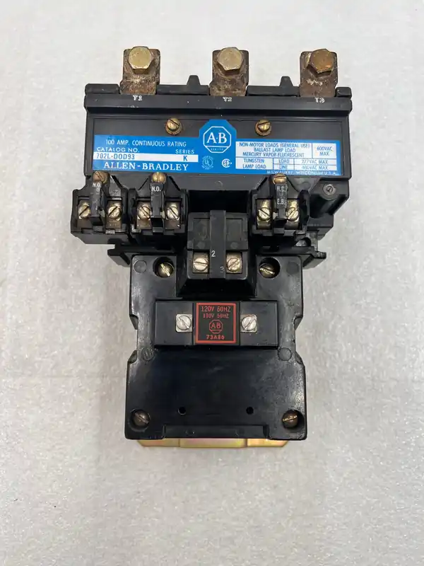 Price Cut Allen-Bradley 100A 3-Phase 702L-DOD93 Series K Lighting Contactor 600Vac