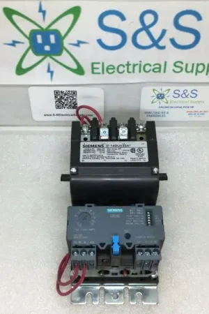 Siemens Size 1 Starter 14du†32a*, W/ 3ub8123-4dw2, 200/230v 7.5 Hp 460/575v 10hp Modern