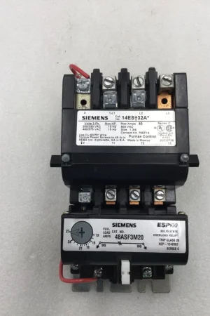 Big Sale Siemens 14ES+32A 40 Amp 3 Pole 200-575 VAC 10-15 HP Motor Starter/Contactor with Overload Relay and 120-/240 VAC Coil