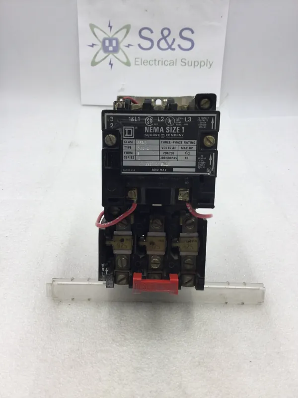 Square D 8536 SCG3-A Series A Starter/Contactor 200-575 VAC 7.5 to 10 HP Nema Size 1 with Reset Switch Save Now