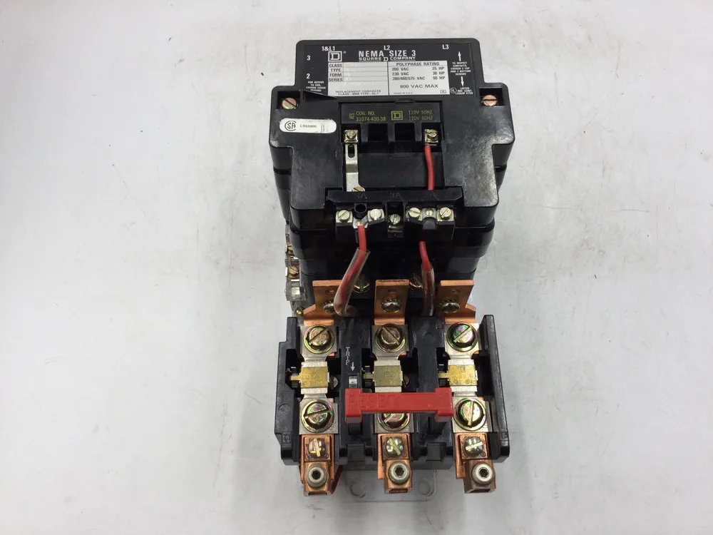 Sale Square D 8536SE01SA Motor Starter 600VAC Max. NEMA Size 3