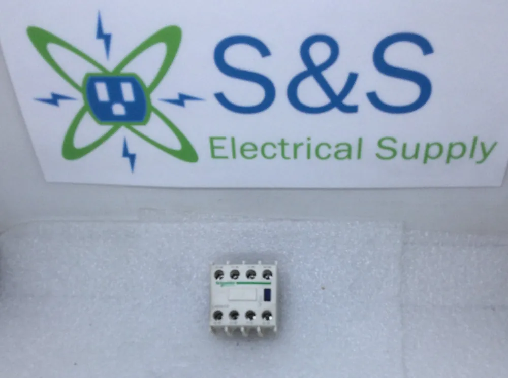 Schneider Electric LADN22 Auxiliary Contact Block TeSys D, 2NO + 2NC, Front Mounting, Screw Clamp Terminals Authentic