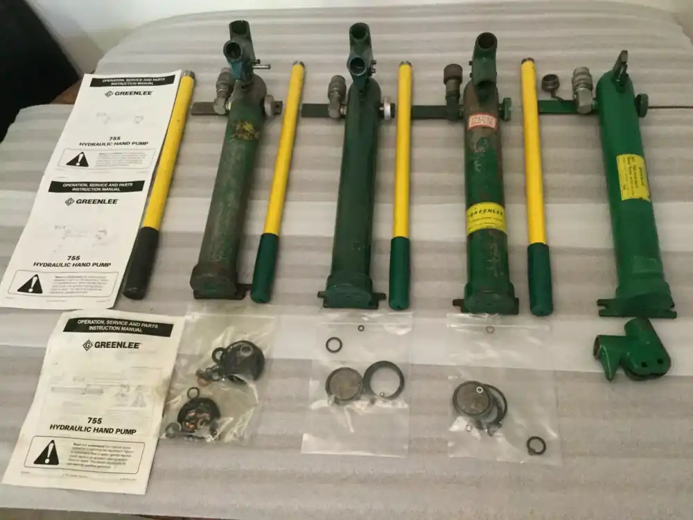 Bulk Order Greenlee #755 High Pressure Hydraulic Hand Pump's W/Repair Parts & Handels