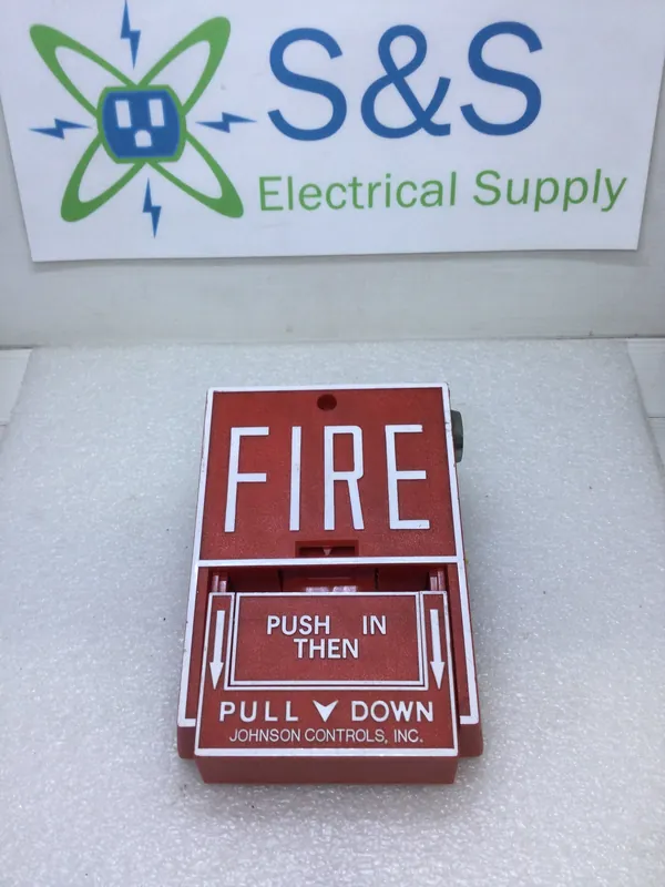 Grab Now Johnson Controls Fire Alarm Pull Station with M501MJ Addressable Monitor Module