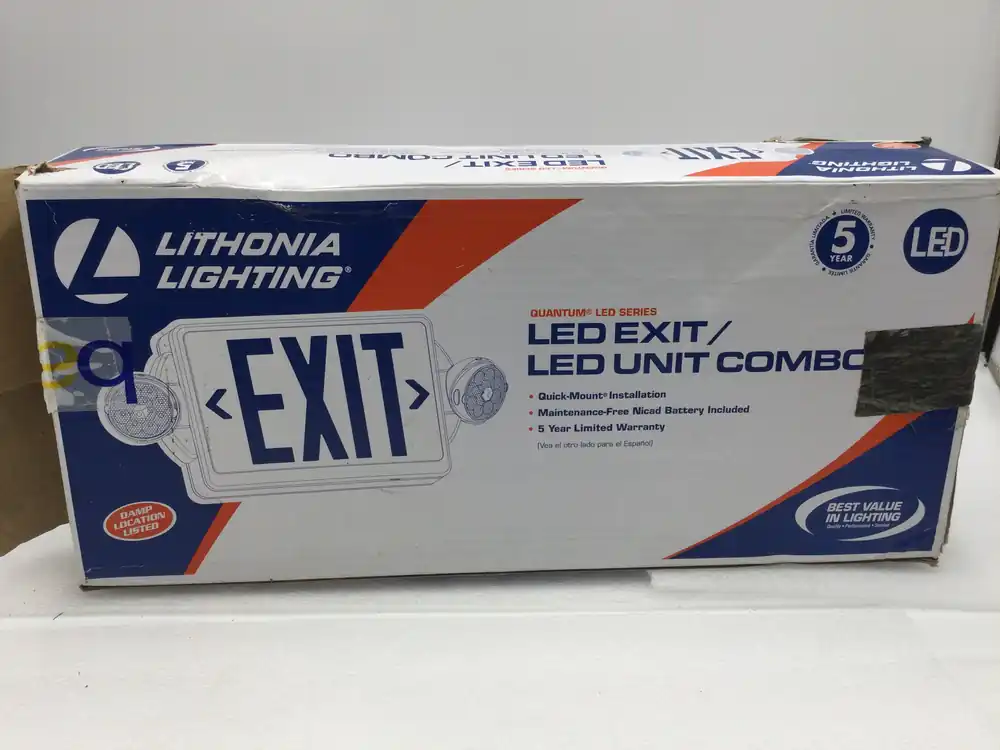 Lithonia Lighting LHQM LED R M6 LED Exit/LED Unit Combo No Minimum Order