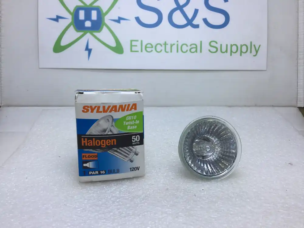 Sale Sylvania GU10 PAR 16 Halogen Bulb 120V 50 Watts Flood Light