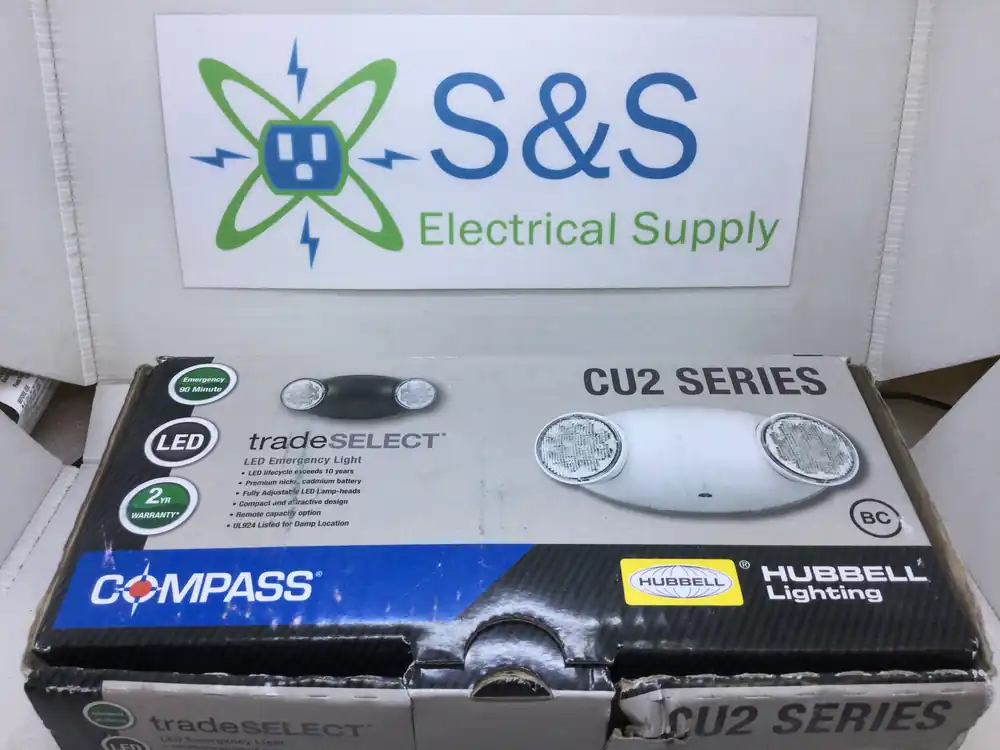 Budget Hubbell Electric/Compass CU2 Series Emergency LED Light 120/277V Input