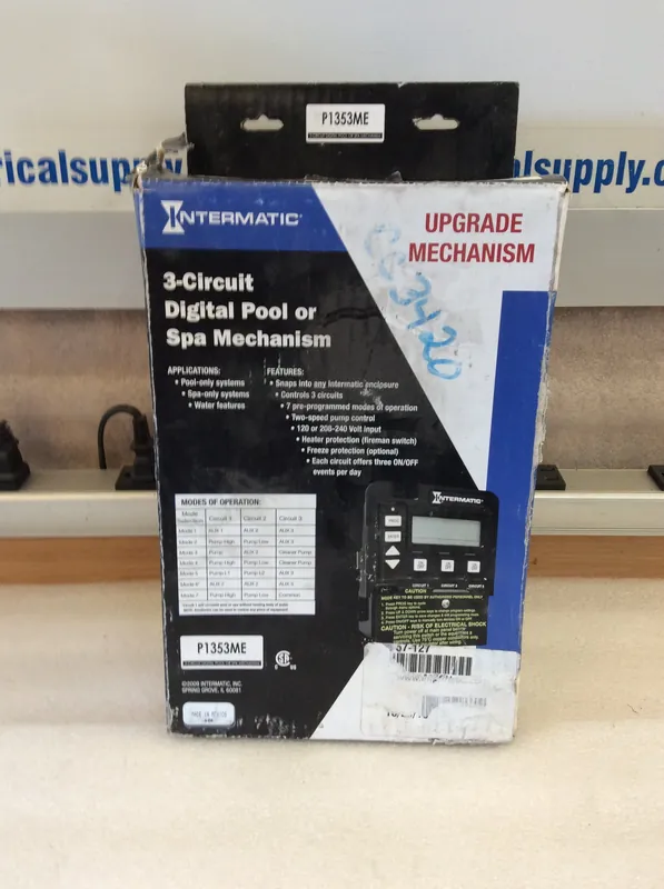 Intermatic P1353ME 3 Circuit Digital Pool/Spa Mechanism 120/240V Input Fits Any Intermatic Enclosure Genuine