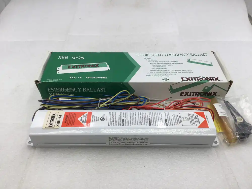 Exclusive Offer Exitronix XEB-14 Fluorescent Emergency Ballast 120/277 VAC with Backup Ni-Cad Battery