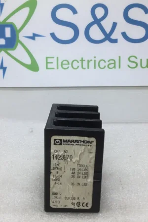 Limited Edition Power Distribution Terminal Block - Marathon 1423570 3 Pole 600v 175a