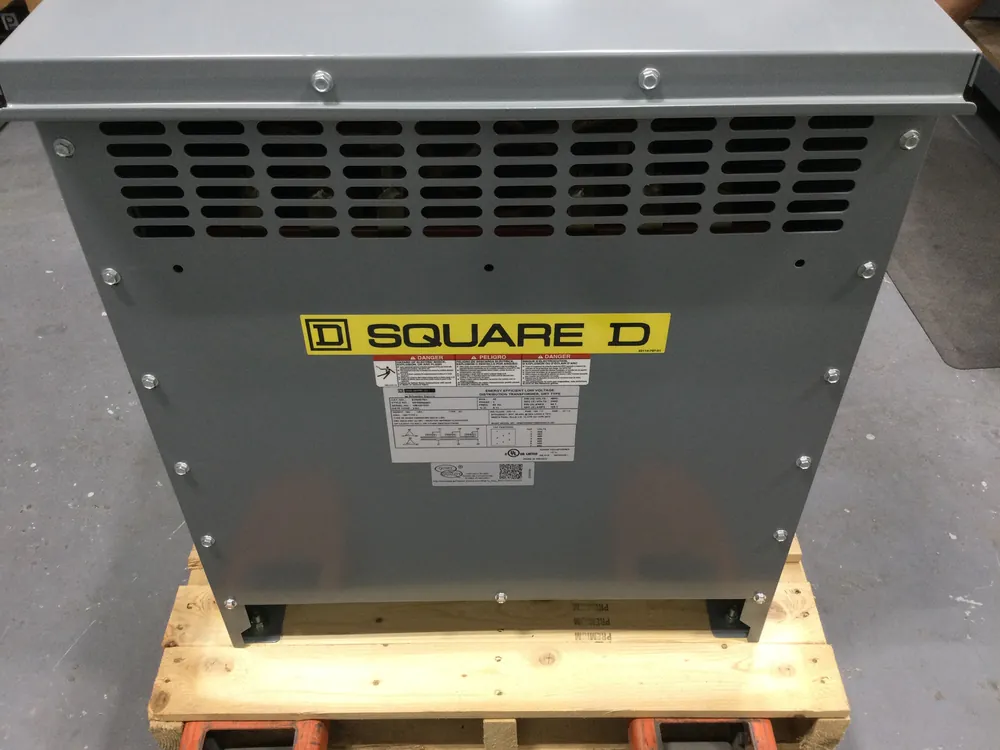 Get Yours Square D Schneider Electric EXN45T6H Transformer, dry type, DOE 2016, 45kVA, 3 phase, 480V delta primary, 240V delta secondary, 19M, 150C rise